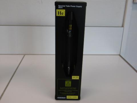 Lampe spectrale He (Hélium) à tube capillaire 260 mm - réglage d'intensité Lampe spectrale He (Hélium) à tube capillaire 260 mm - réglage d'intensité