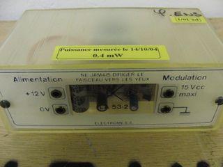 Diode Laser modulable LA53.2 P = 0,4 et 0,2 mW