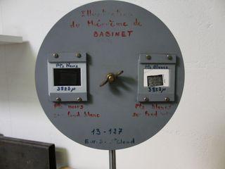 Illustration du theoreme de Babinet