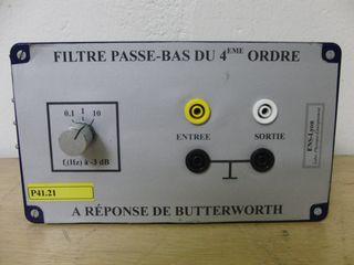 Filtre passe-bas du 4eme ordre a reponse de Butterworth