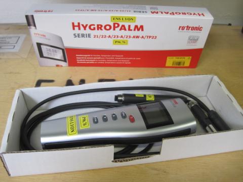 Thermohygromètre HygroPalm avec sonde Hygroclip2 (-50 à +100°C  +/- 0,1°C et HR 0 à 100 % HR  +/- 0,8%) avec Câble d'extension 2 m